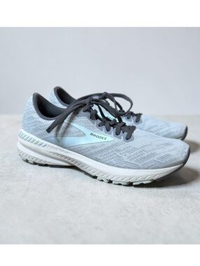 Brooks Ravenna 11 Sneakers Running Shoes Gray Blue Athletic Womens 8